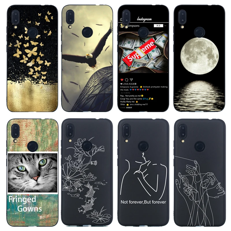 

Silicone Cases For Xiaomi Redmi Note 7 Cover Silicon Colorful Back Case Cover For Redmi Note 7 Protect Phone Shell Coque Bags