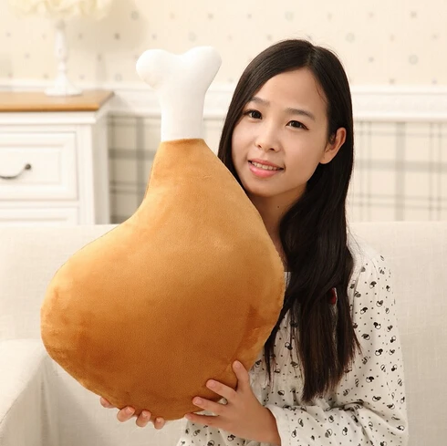 

1pc 60cm Creative Chicken Leg Plush Toy Pillow Stuffed Doll Cushion Interesting Gift for Girls Kids Toy