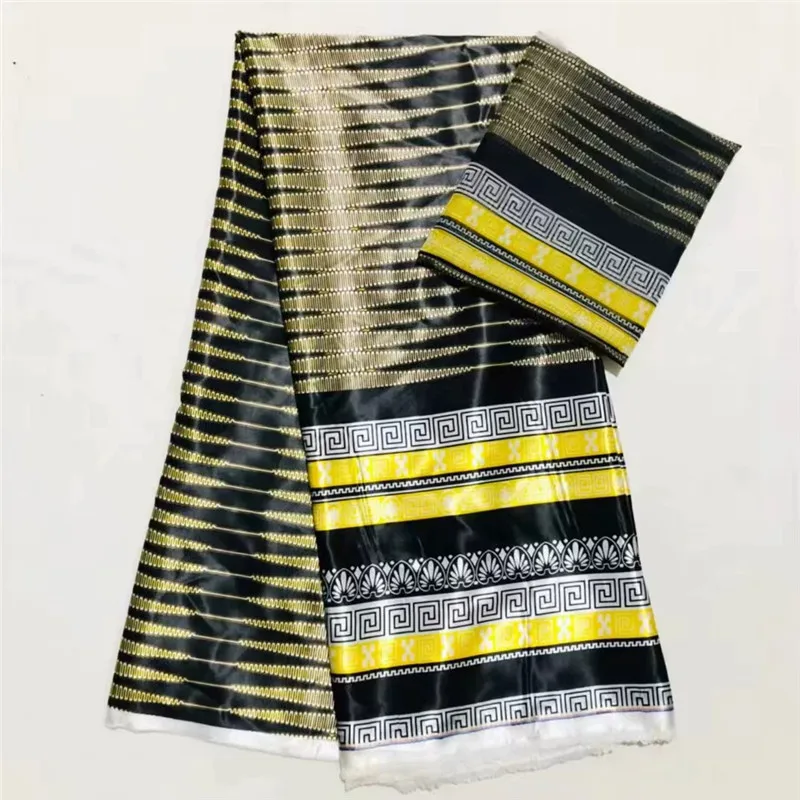 Африканская восковая лента, Шелковый воск, Анкара,, атласная ткань, 4 Ярда, audel/modell, хлопковая ткань для платья+ 2 ярда, шифон, XM062610