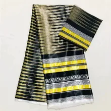 Африканская восковая лента, Шелковый воск, Анкара,, атласная ткань, 4 Ярда, audel/modell, хлопковая ткань для платья+ 2 ярда, шифон, XM062610