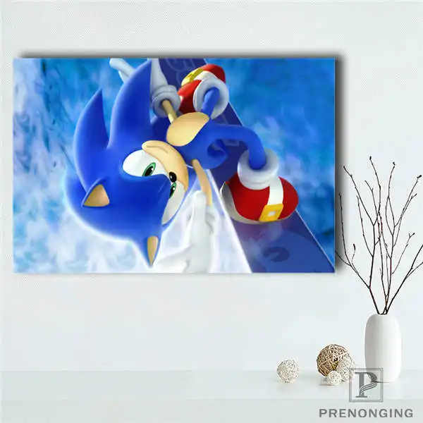 Холст постер из шелковой ткани Sonic 3D HD домашний Декор Ретро классический винтажный фильм плакат печать лучший подарок плакат@ 190414-h-22 - Цвет: Canvas Poster