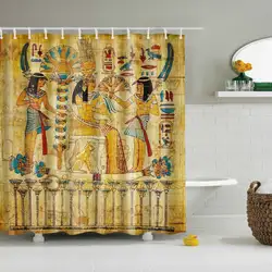 Картина на канве египетская стенная роспись занавеска Водонепроницаемая ванна душ занавес-с крюком Набор-120*180 см