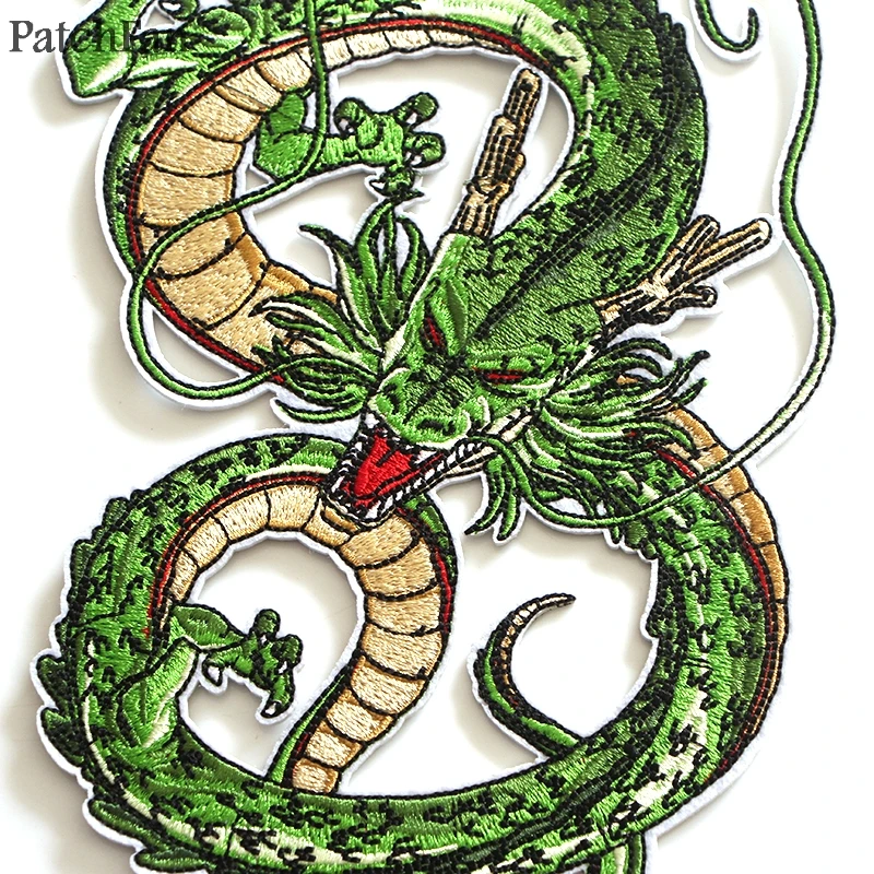 Patchfan Dragon ball z Shenron аппликационные заплатки Сделай Сам Утюг на para джинсовая сумка рубашка одежда наклейки в стиле панк вышитые значки A1268