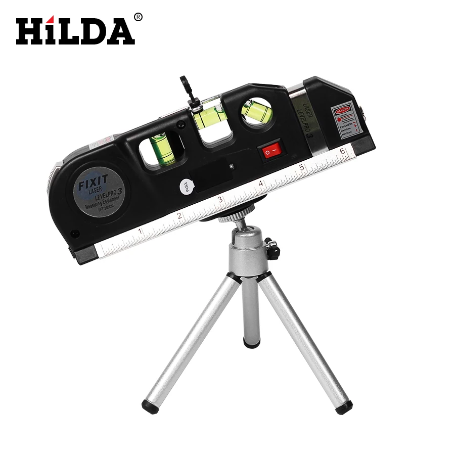 HILDA Laser Level Vertical Measure Line Tape Adjusted Multifunctional