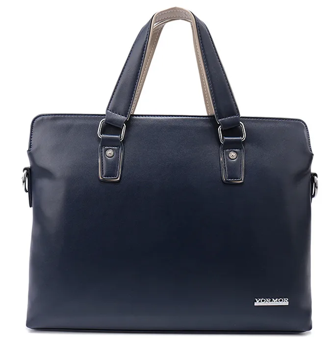 VORMOR Новая мужская сумка большая рекламная мужская сумка высокого качества Повседневная сумка через плечо портфель - Цвет: Синий