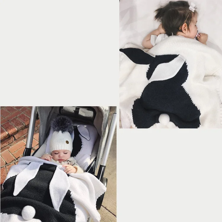 Малыш Постельные принадлежности Вязаное детское одеяло Обёрточная бумага мягкая Одеяло s для новорожденных детей подарок для девочек лиса