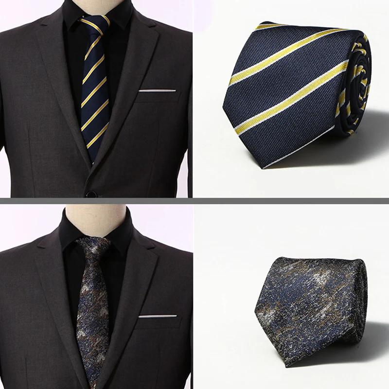 Шелковые галстуки шириной 8 см для мужчин однотонные в полоску 2020 новые мужские