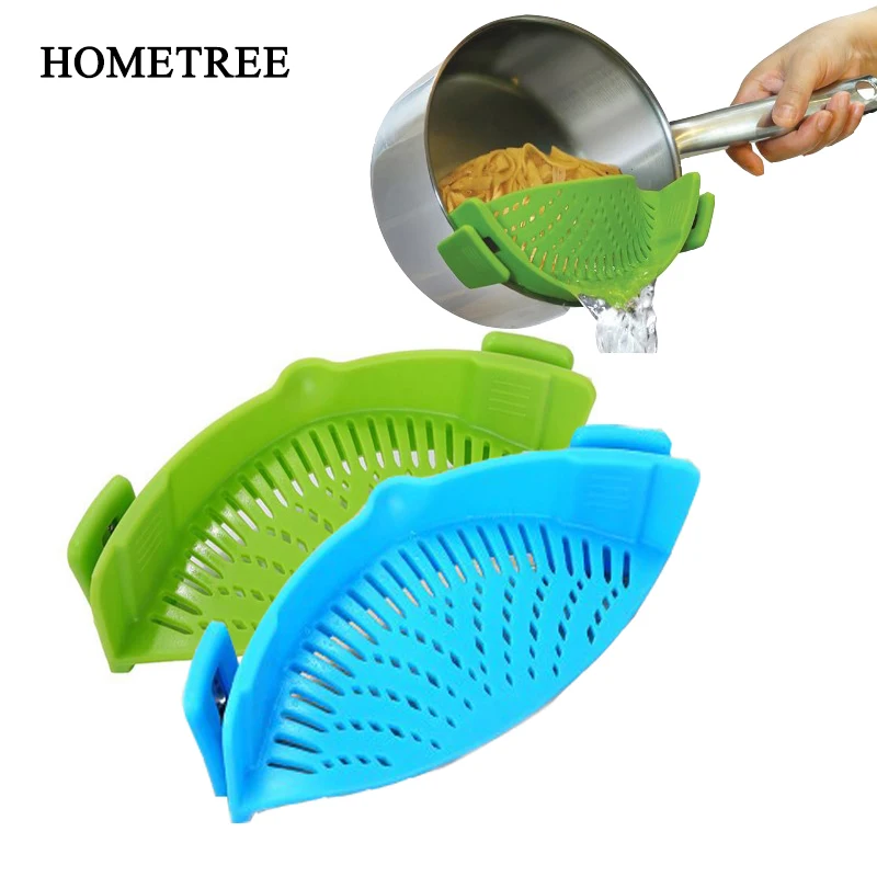 HOMETREE 1Pc New Silicone Pot Edge Circulator Drain Bowl Funnel