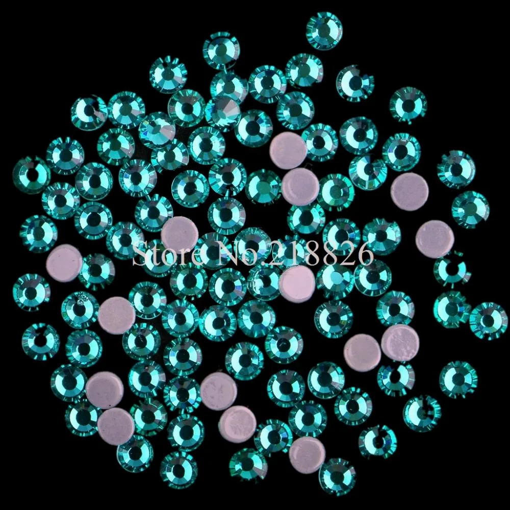 

Top Quality! Blue Zircon SS6 to SS30 Hotfix Rhinestones Hot Fix Crystal Rhinestone Similar SWA Super Shine