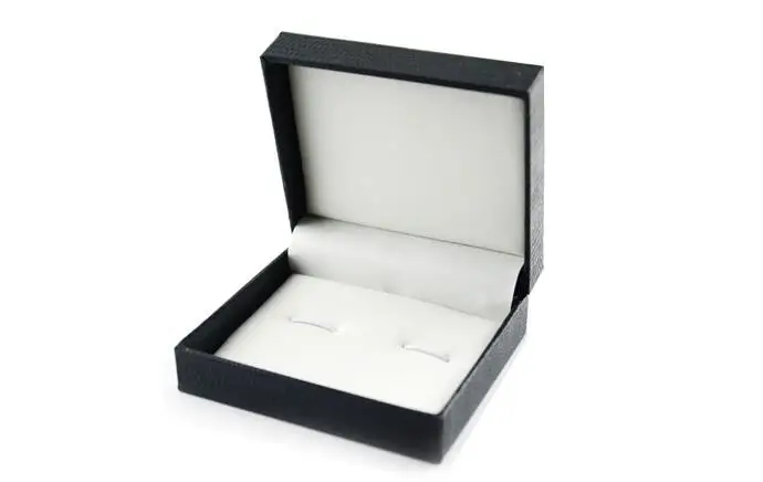 

100pcs/lot Imitation Leather Cufflinks Box Cuff Links Tie Clip Set Box Jewelry Box Cufflinks Packing Storage Gift Boxes Wholesale