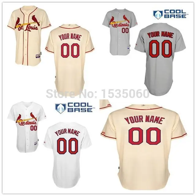 Custom St.Louis Cardinals jersey youth Customized Personalized 100