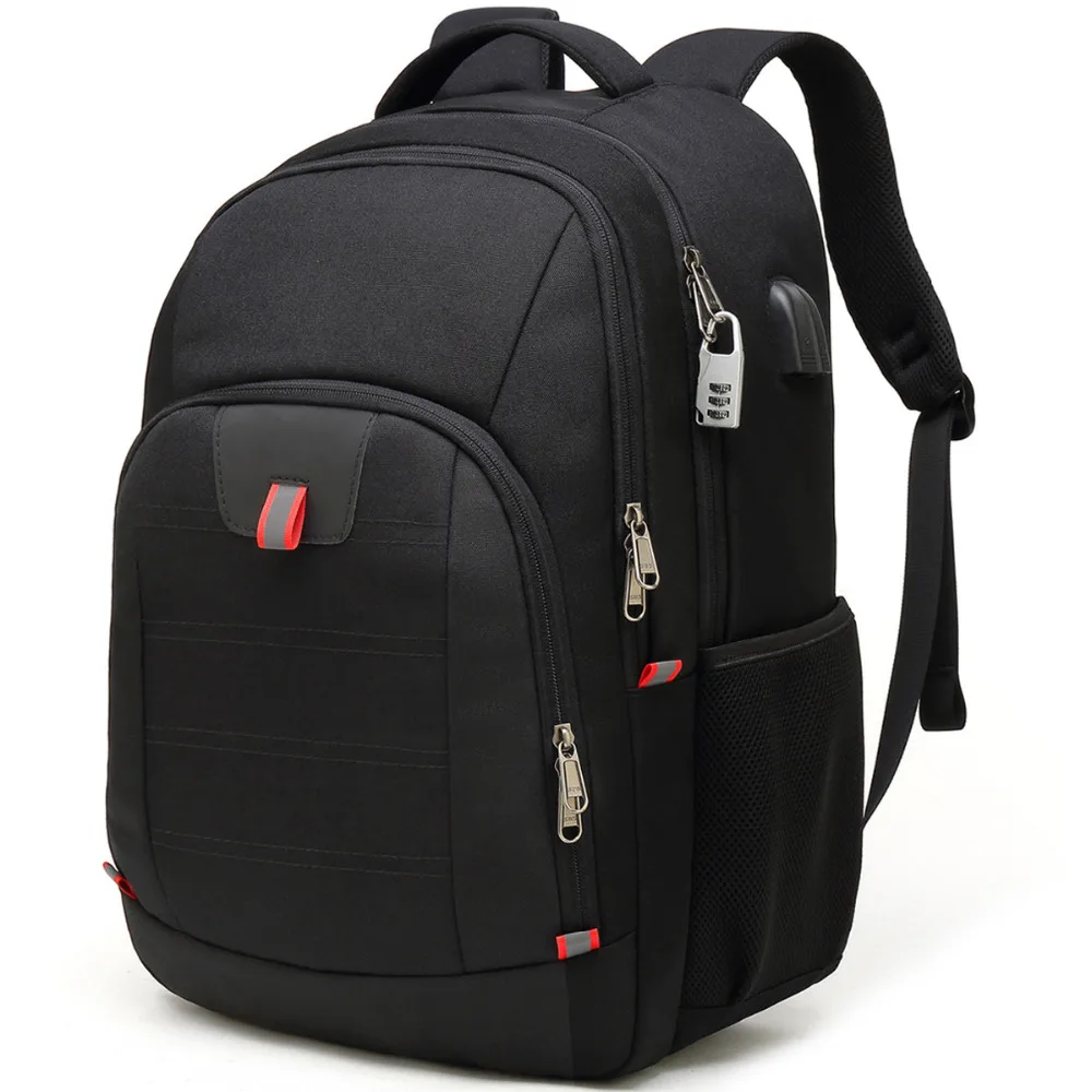 Швейцарский 17 дюймов водонепроницаемый портативный рюкзак для компьютера для путешествий мужские деловые рюкзаки сумка школьные рюкзаки