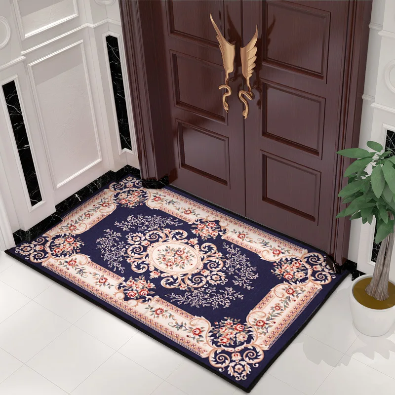 

European Vintage Jacquard Floor Carpet Non-slip Carpet Multi-size Decoration Water absorption fabric Floor Mat Room carpe