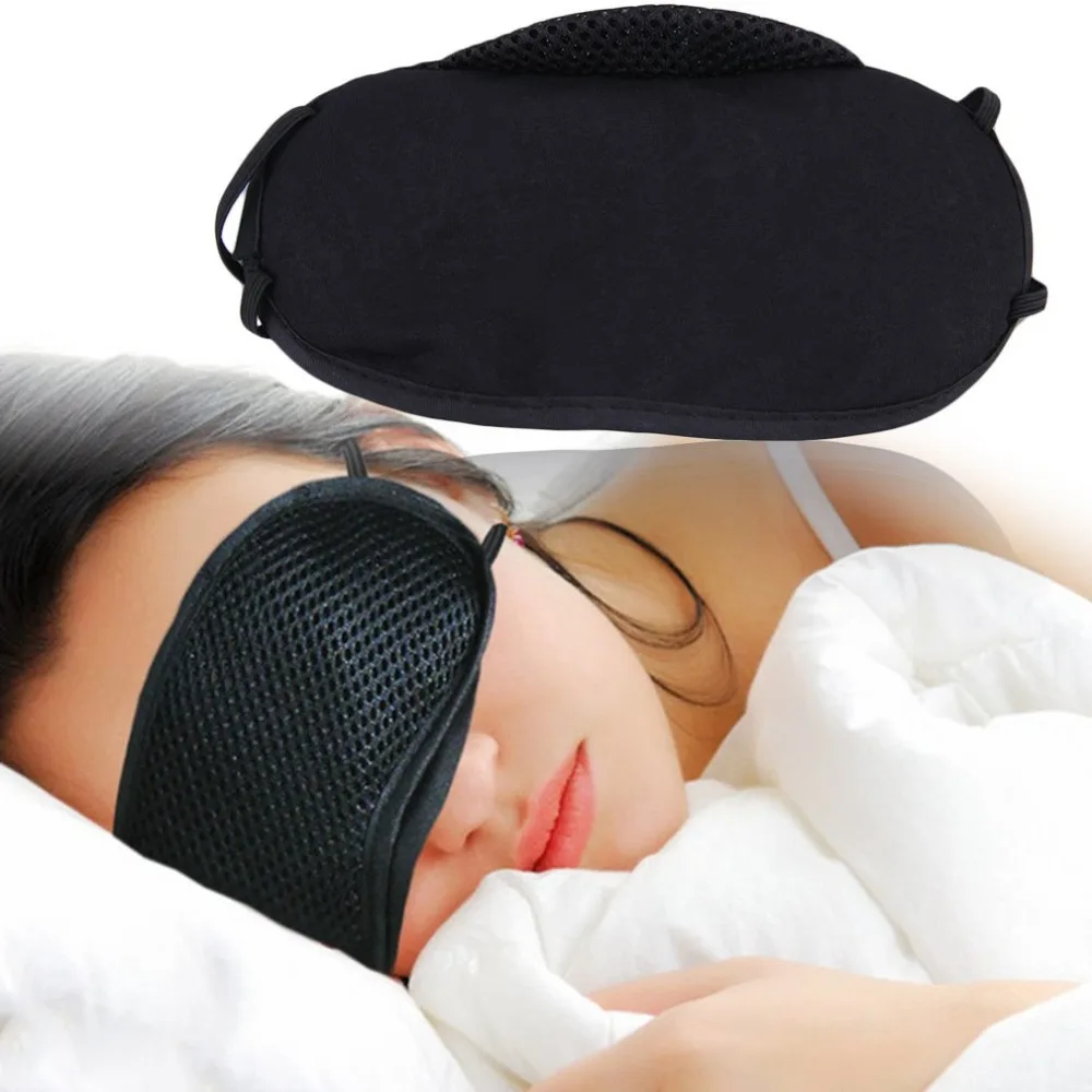 1 шт., черная маска для сна, бамбуковый уголь, тени для век с повязкой на глаза, 3D тени, дорожный светильник для сна, накидка, руководство по уходу за здоровьем