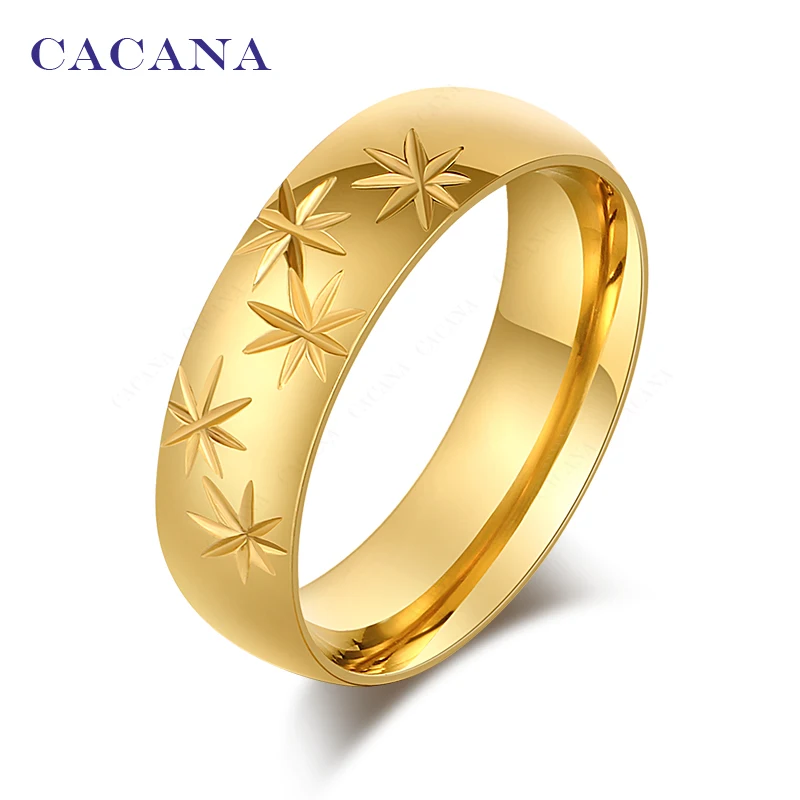 

CACANA Stainless Steel Rings For Women Union Jack Symbol Personalized Fashion Jewelry Wholesale NO.R90