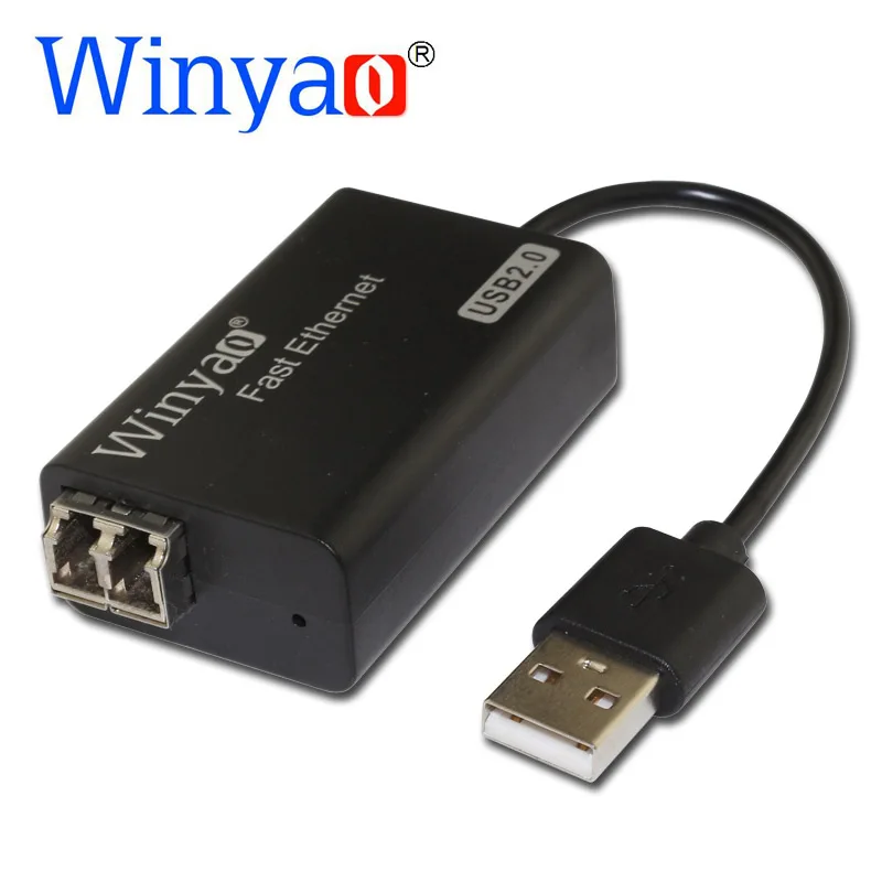 

Winyao USB100FX USB2.0 To 100FX Desktop Fiber Ethernet Network Card Adapter -AX88772 NIC For PC MacBook Air Laptop Notebook