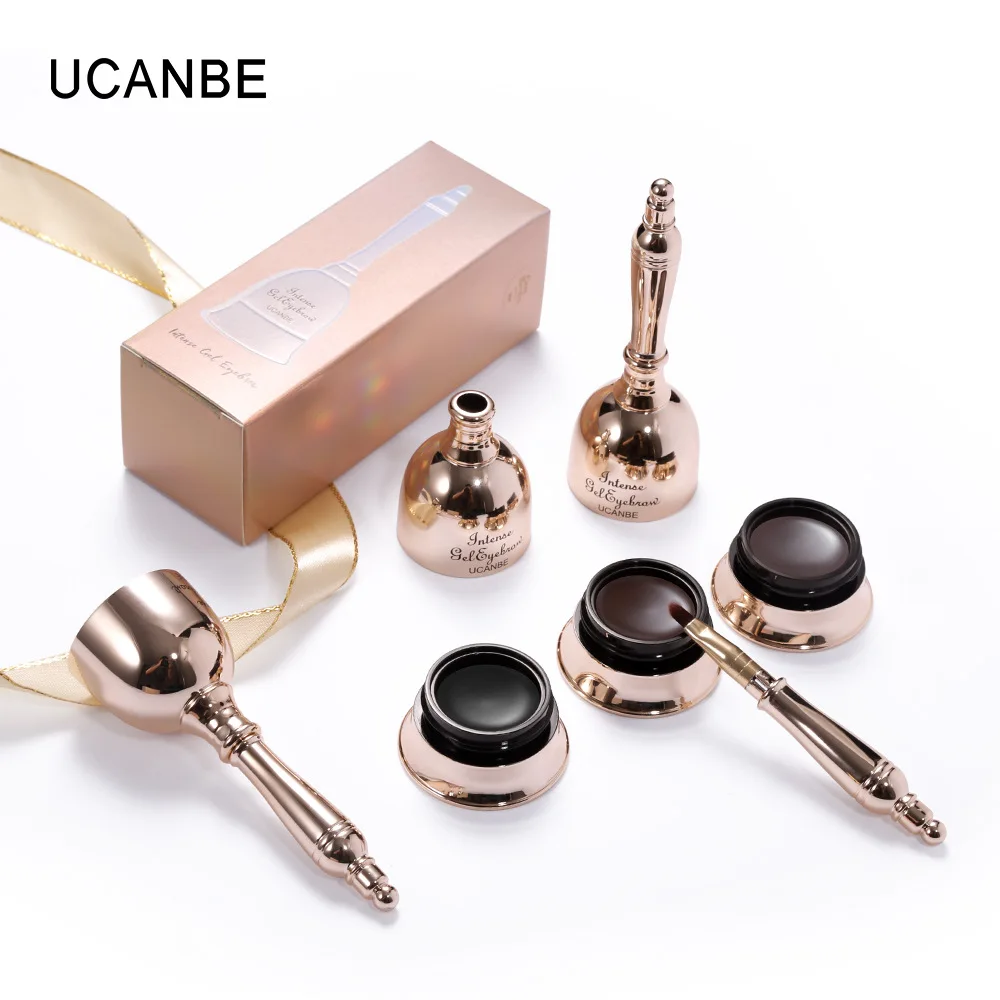 

UCANBE 1Pc Eye brow Makeup Gel 3 Color Waterproof 3D Eyebrow Enhancers Cream Long Lasting Eye brow Hair Tint With Brush TSLM2