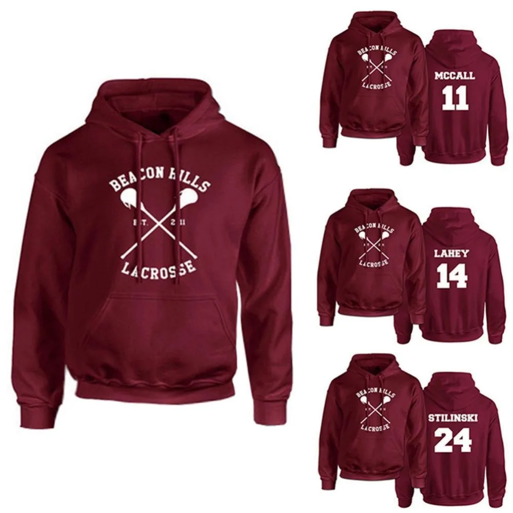 Sudadera con capucha de Teen Wolf para hombre y mujer, suéter Unisex Stiles Stilinski 24 McCall 11 Lahey 14, chándal de Anime|Sudaderas con capucha sudaderas| - AliExpress