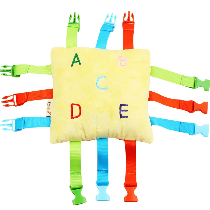 

Buckle Puzzle Toys for Kids Infant Learning Cushion Early Education Puzzle Doll 2-5 Years