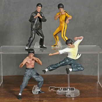 

Cool King of Kung Fu Bruce Lee PVC Action Figures Toy 4pcs/set