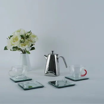 

Hot Crystal Glass Coaster Set Crystal Artical Diamond Cup Pad Slip Insulation Pad Cup Mat Pad Hot Drink Holder Home Decoration