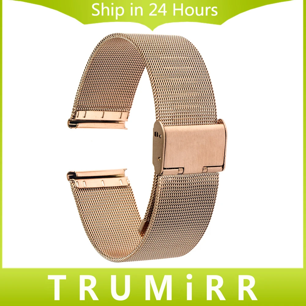 20mm 22mm Milanese Watchband + Tool + Pins for IWC Watch Band Stainless