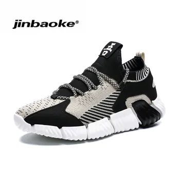 

JINBAOKE Men Sneakers Thick Sole Breathable Mesh Running Shoes for Men Platform Chunky Shoes Outdoors Walking Shoes Zapatillas