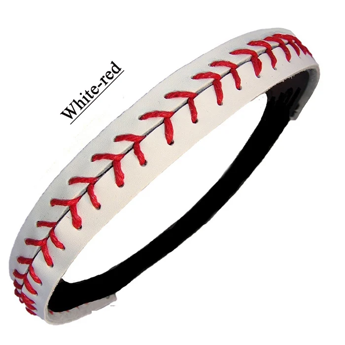 Baseball Headbands Stitching Seam Stretch Elastic Headband-in Baseball