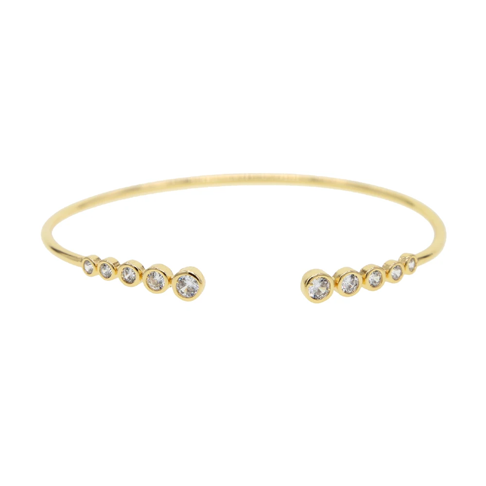 

Fashion Jewelry Open Women bracelet cuff bangles Geometric Round Gold Color Adjustable Design Bracelet for women gift