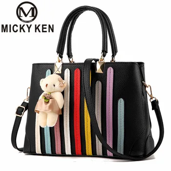 

MICKY KEN NEW WOMENETTERS SAFFIANO HANDBAGS WOMEN LEATHER COMMUTER OFFICE RING TOTE BAG WOMEN'S POUCH BOLSAS FAMOUS LADYS BAG