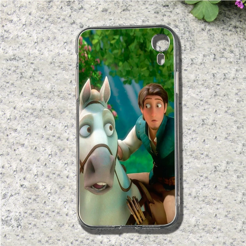 Tangled Рапунцель Хамелеон Мягкий ТПУ чехол для мобильного телефона Iphone 4 4S 5 5S SE 5C 6 S 7