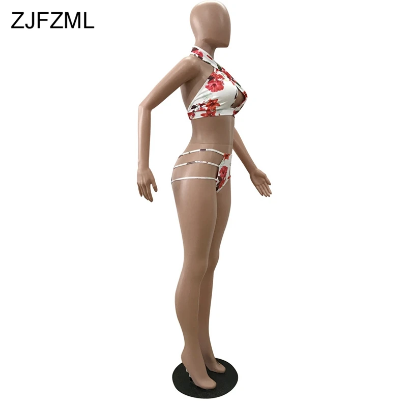 ZJFZML, цветочный принт, сексуальный комплект из трех предметов, Женская пляжная одежда на бретелях, укороченный топ+ пояс, с вырезами, короткий+ длинный рукав, длинный кардиган