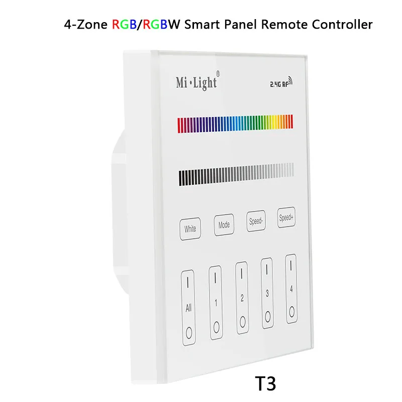 Miboxer сенсорная смарт-панель с регулировкой яркости/CT/RGB/RGBW/RGB+ CCT светодиодный регулятор линейного светильника 2,4G беспроводной пульт дистанционного управления - Цвет: T3