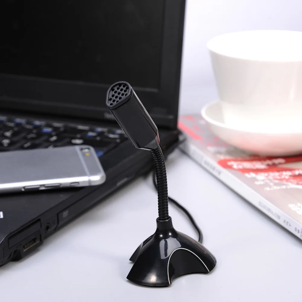 Портативный Студийный мини микрофон USB профессиональный ручной с подставкой