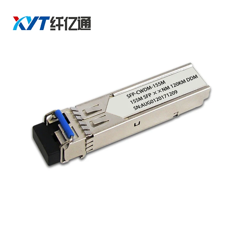 

155M 1610nm 120km dual fiber single mode LC connector with DDM for optical link CWDM SFP transceiver