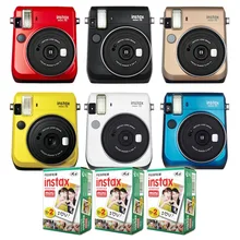 Fujifilm Instax Mini 70 мгновенная пленка камера 6 цветов со стильным плечевым ремнем+ Fuji 60 мгновенная пленка фото картинка