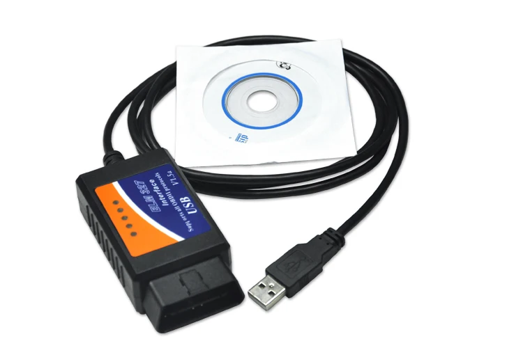 Новейшая Версия OBD2/OBDII сканер ELM327 USB v1.5 Интерфейс ELM 327 интерфейс OBDII CAN BUS