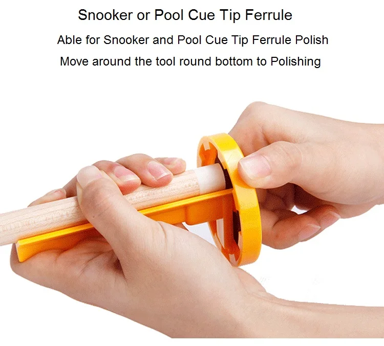 

Pastic Snooker Billiard Pool Cue Tip ferrule Polish Tool equipment
