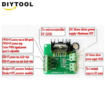 

LMD18200T 3A 75W PWM Adjustable Speed Motor Driver Module Controller for Robot Project