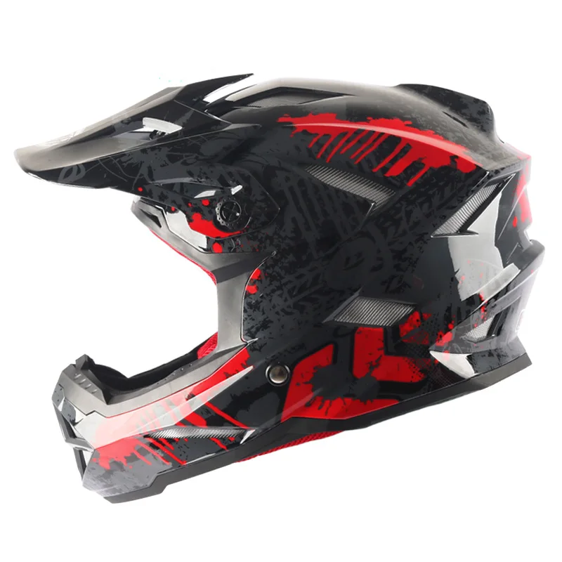 

Full Face motorcycle helmet dual shield with removable washable inner lining racing moto helmet