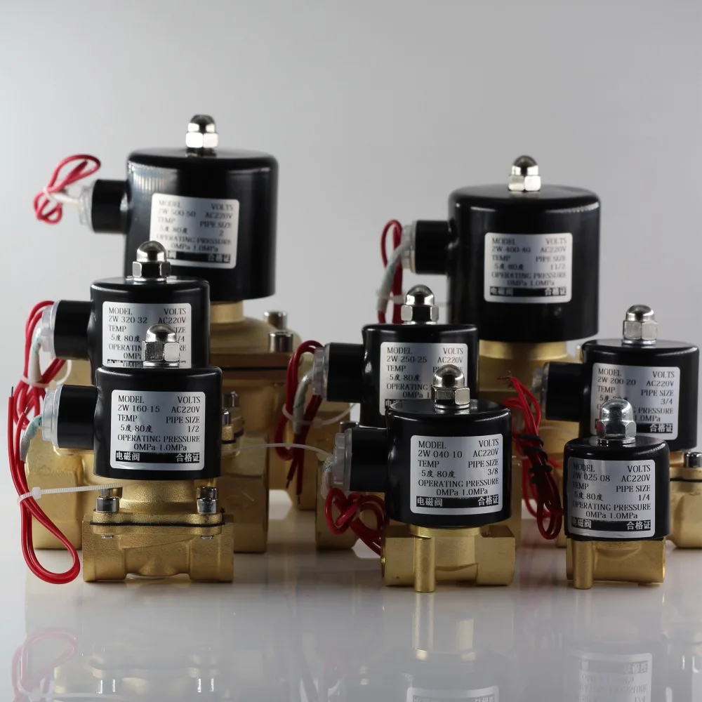 220VAC 12VDC 24VDC в железном корпусе катушки нормально закрытый электромагнитный клапан для воды, масла, воздуха, G1/" 3/8" 1/" 3/4" " 1-1/4" 1-1/2» 2"