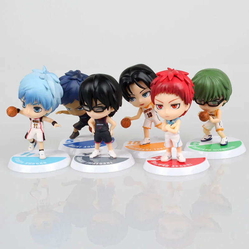 2 Style 6pcs set Anime Kuroko s Basketball Kuroko no Basuke Edition PVC Action Figure tetsuya