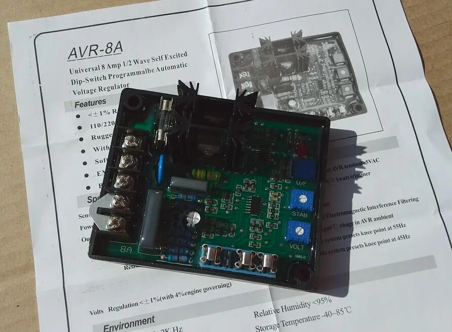 GAVR8A Универсальный GAVR 8A генератор регулятор напряжения 8A|gavr 8a|generator voltage regulatorvoltage