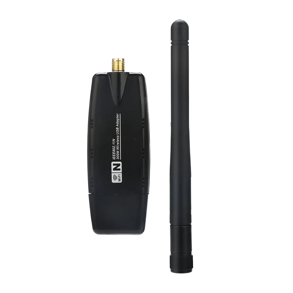 300Mbps Wireless USB WiFi Adapter Dongle Network LAN Card 802.11b/g/n w/ Antenna 