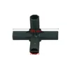 16mm Plant Stakes Edging Corner Connectors Plant support rod Awning Pole Pipe joint 3-way, 4-way, 5-way Joints 4 Pcs ► Photo 2/5
