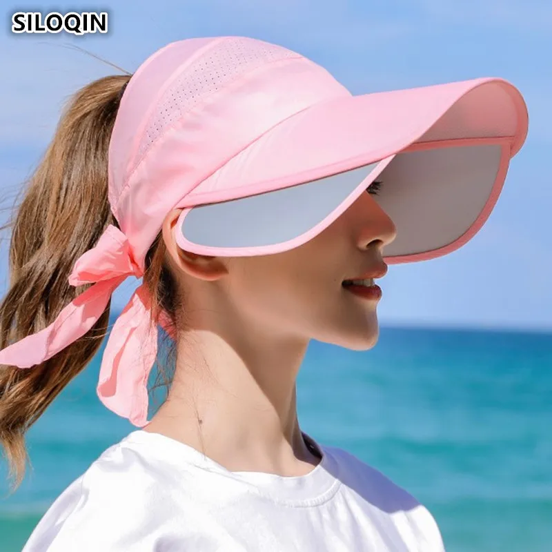 SILOQIN 2019 новые летние женские солнцезащитные шляпы пустая верхняя шляпа