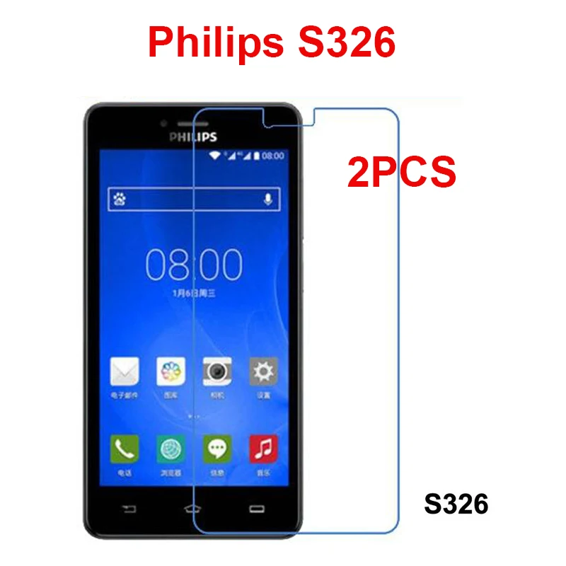 2 шт Philips s326 закаленное стекло 100% оригинал для экрана 9H класса премиум 2.5D Экран