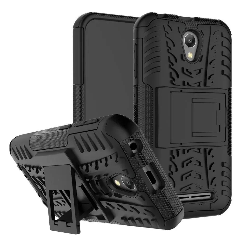 

For ZTE Blade L110 A110 PC + Silicone Dual Layer Anti Shock Impact Armor Rugged 3D Case For ZTE Blade L 110 A 110 Hard Cover