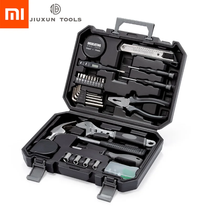 

Xiaomi Mijia Jiuxun 12/60 Pcs Hand Tool Set General Household Repair Hand Tool Kit with Toolbox Storage Case Home Daily Tool