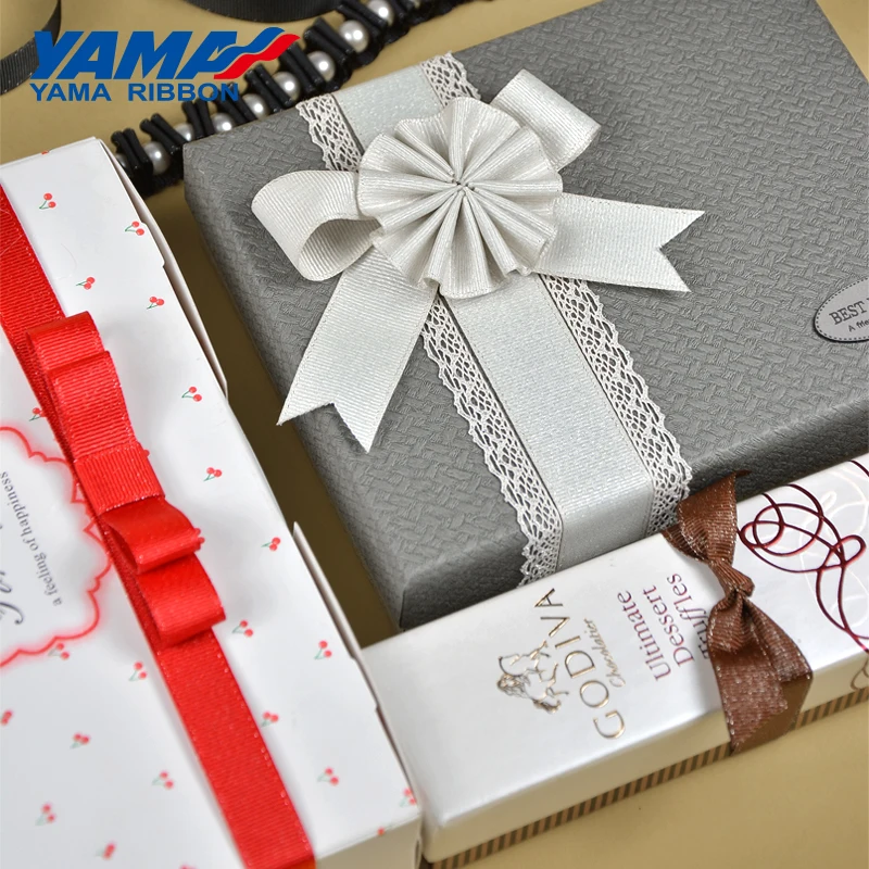 YAMA Gold Purl Grosgrain лента 3 мм 1/8 дюйма 350 ярдов/рулон для вечеринки свадебные украшения